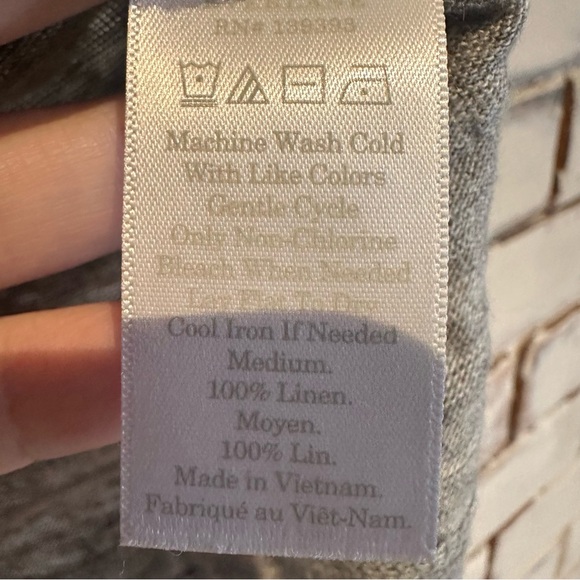 Everlane heather gray linen short sleeve T-shirt - Picture 3 of 4